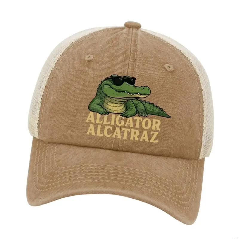 قبعة بطبعة تمساح لطيفة للرياضة والترفيه قبعة رياضية خفيفة الوزن للنساء Y166