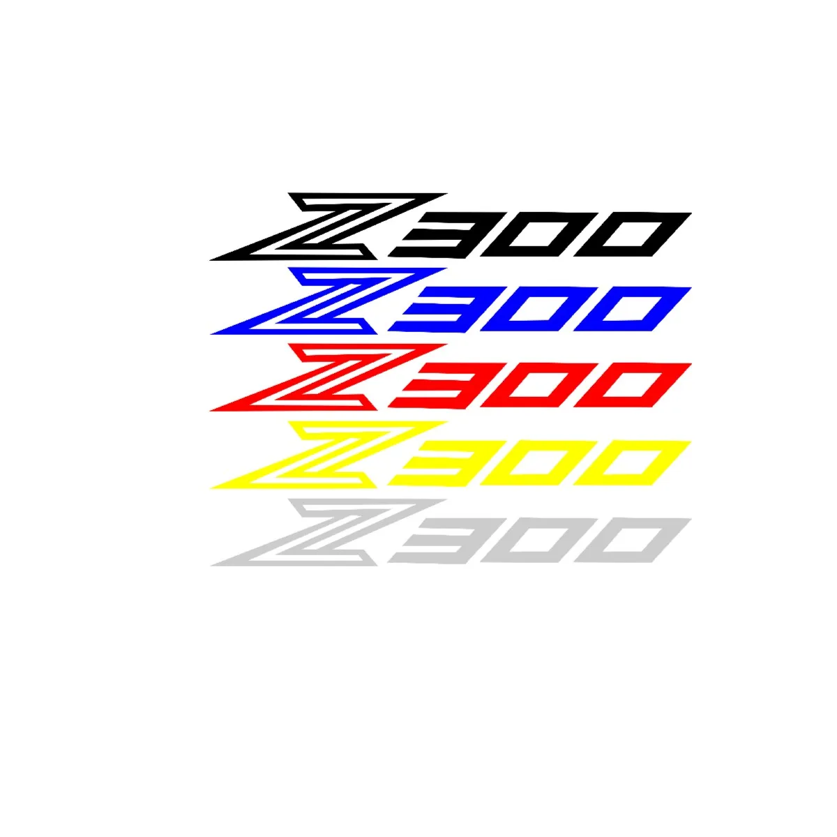 Motorcycle Stickers Emblems Diversion Shell Sticker for KAWASAKI Z300 Z 300 logo a pair