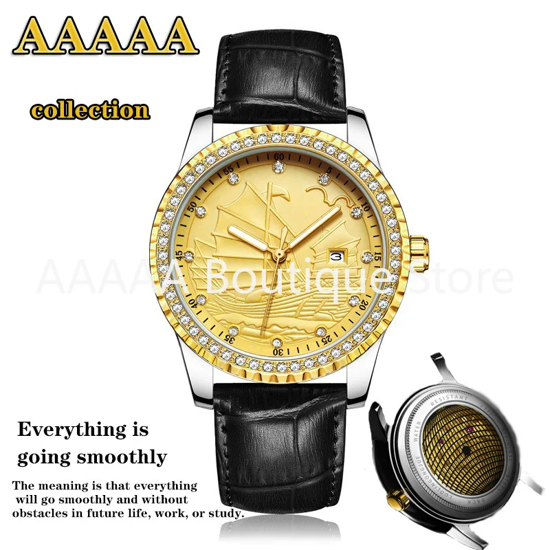 

AAAAA Collected 1963 Watch with Perforated Bottom for Men's Business, Symbolizing Smooth Sailing, Essential Items for Collectors