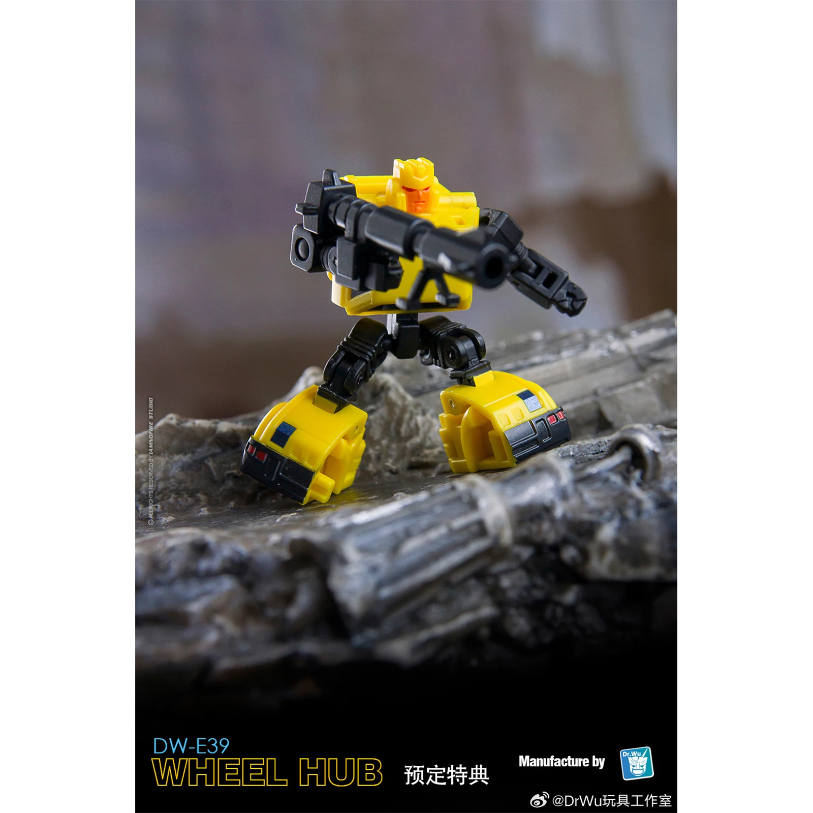 [Op voorraad met bonus] Dr. Wu Transformation DW-E39 Wielnaaf en Galaxy Pulse Gun DW-E38B Kleinschalige Mini Action Figure Speelgoed