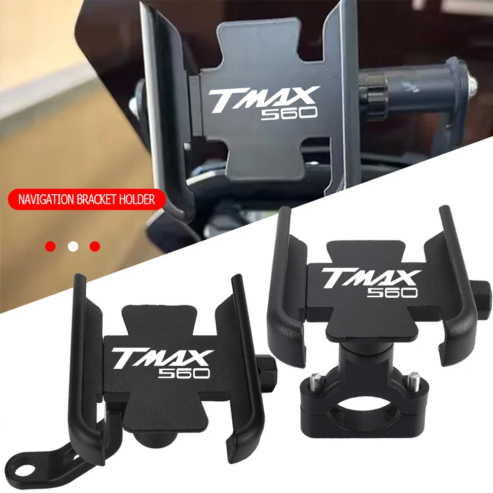 

For YAMAHA T-MAX TMAX560 2019-2025 T-MAX560 MAX Motorcycle CNC Mobile Phone GPS Navigation Handlebar Bracket Support Mount