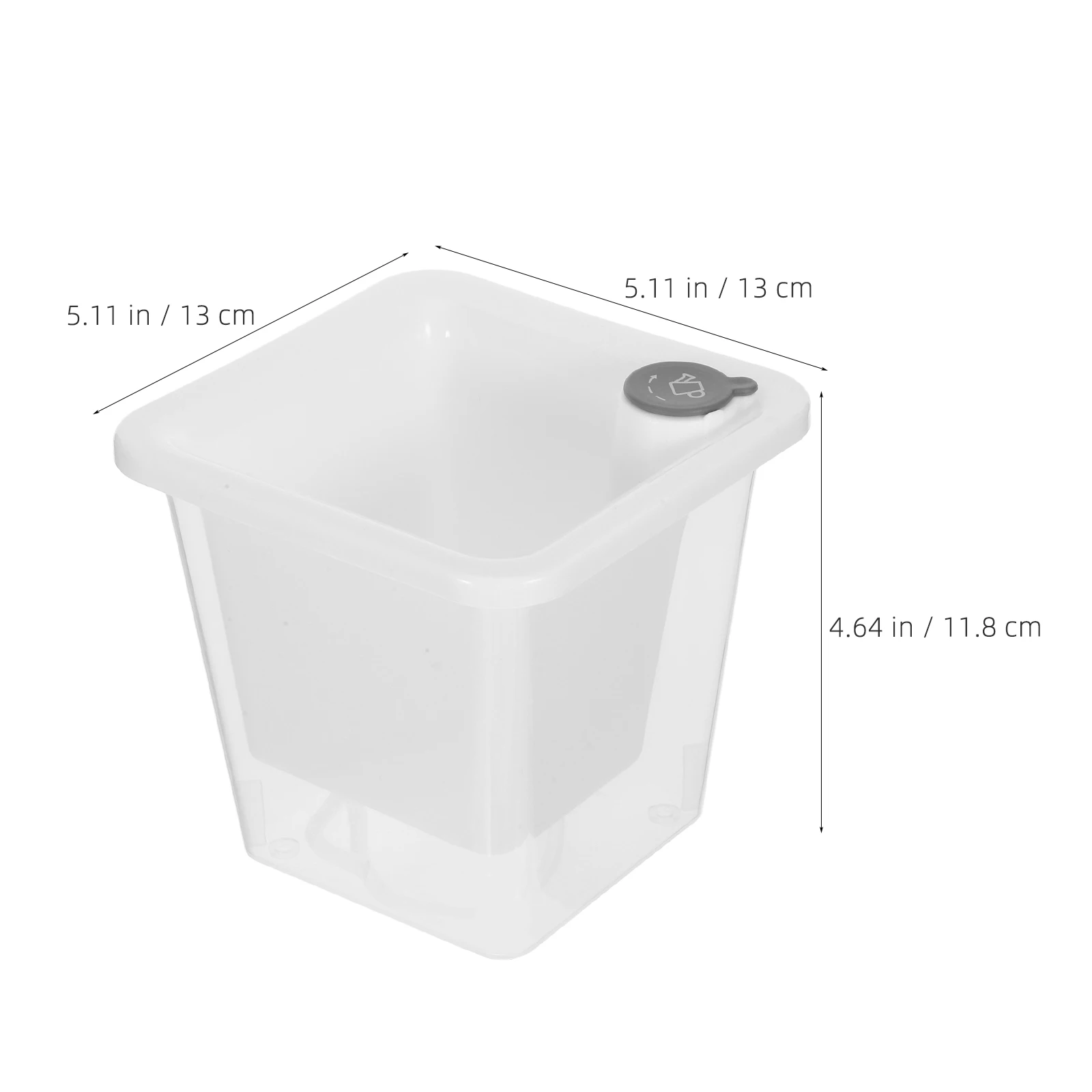 وعاء زراعة للشرفة ذو مساحة صغيرة، وظيفة الري الذاتي، هيكل مسامي لنمو النباتات الصحية للاستخدام الداخلي والخارجي #5