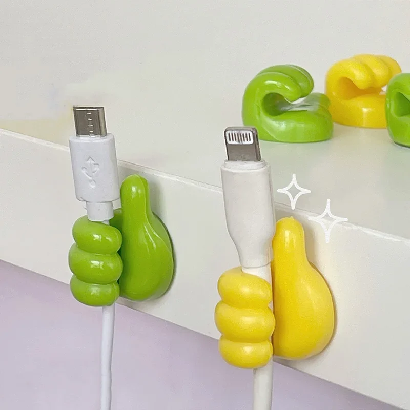 Gancho autoadhesivo para decoración de pared, gancho creativo de silicona para colgar llaves, Cable de datos para el hogar y la Oficina, organizador