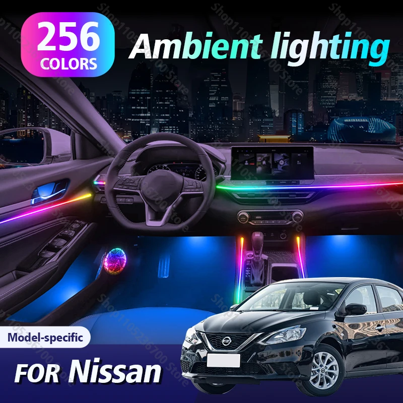 for-nissan-qashqai-juke-pulsar-sentra-altima-patrol-micra-car-ambient-light-rgb-256-colors-app-control-led-strips-neon-lighting