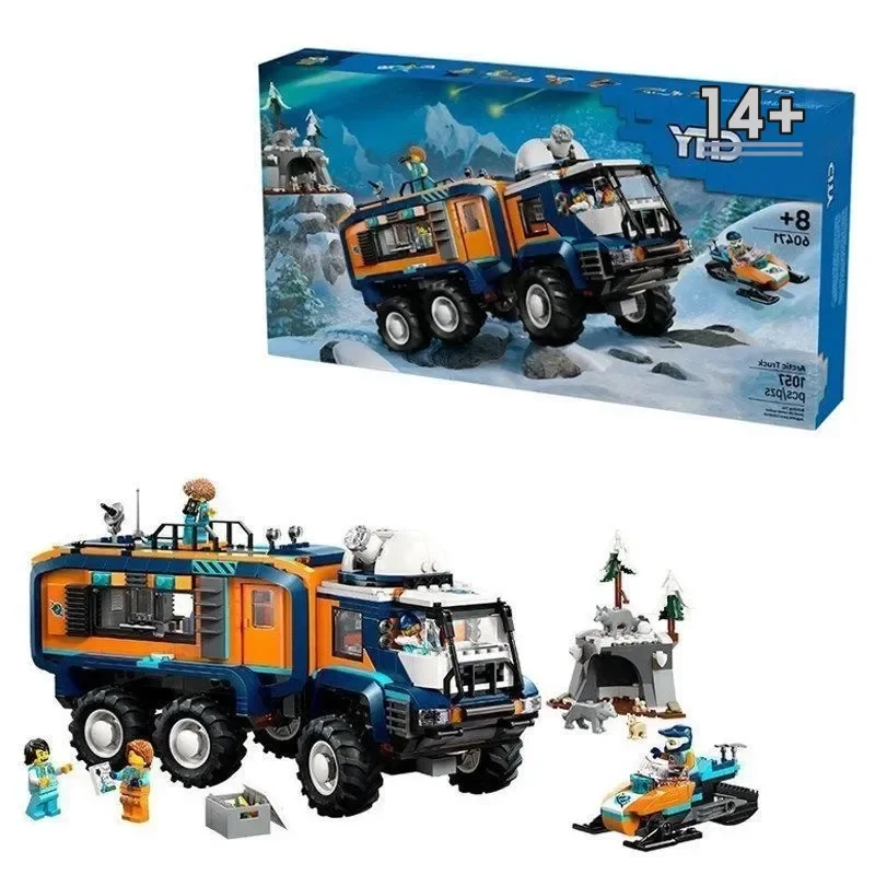 

Конструктор Disney Instant 60471 Arctic Lab Truck, 1064 детали, с фигурками, подарки для детей на праздники и вечеринки