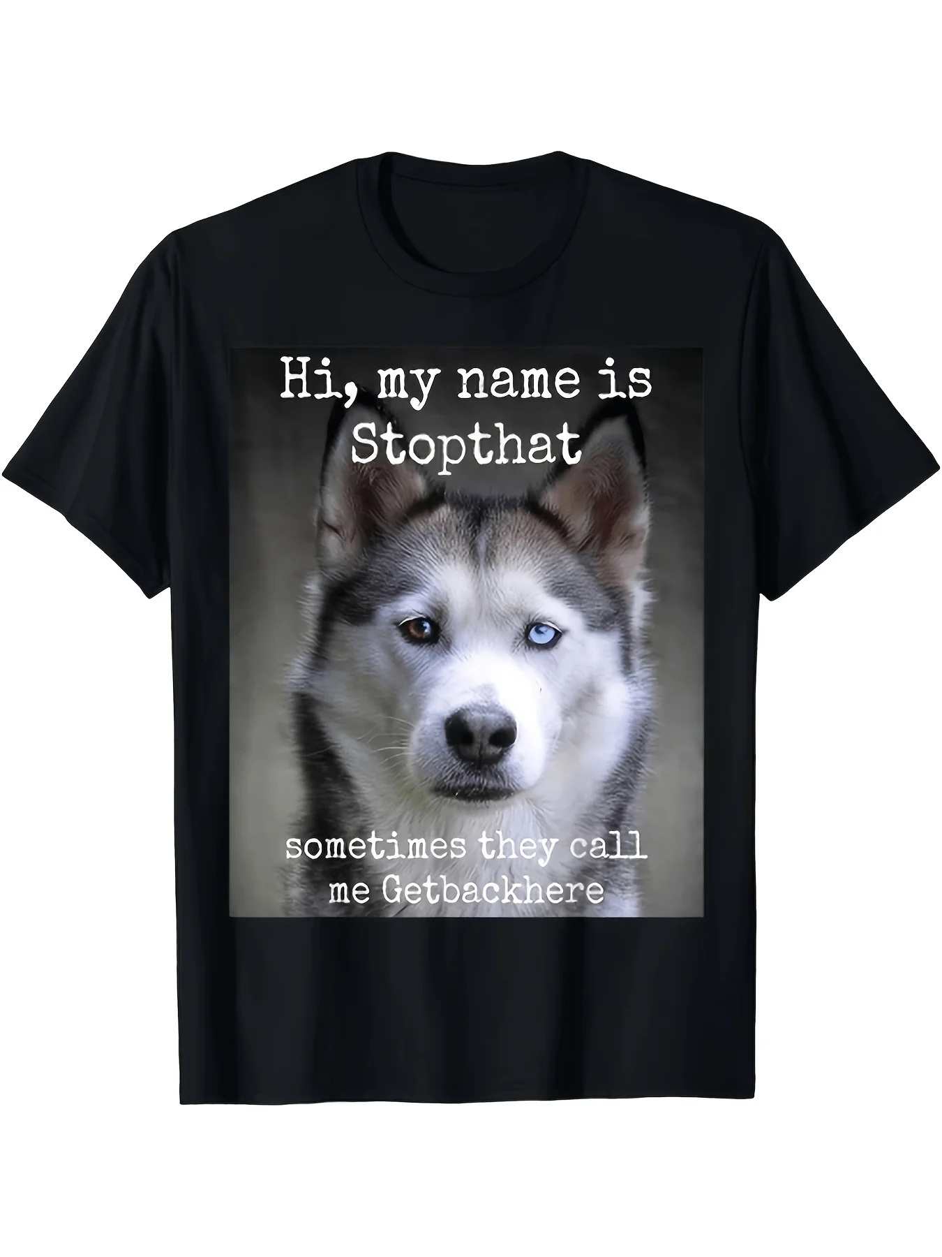 Retro Siberian Husky Owner T-shirt with Fun Print 