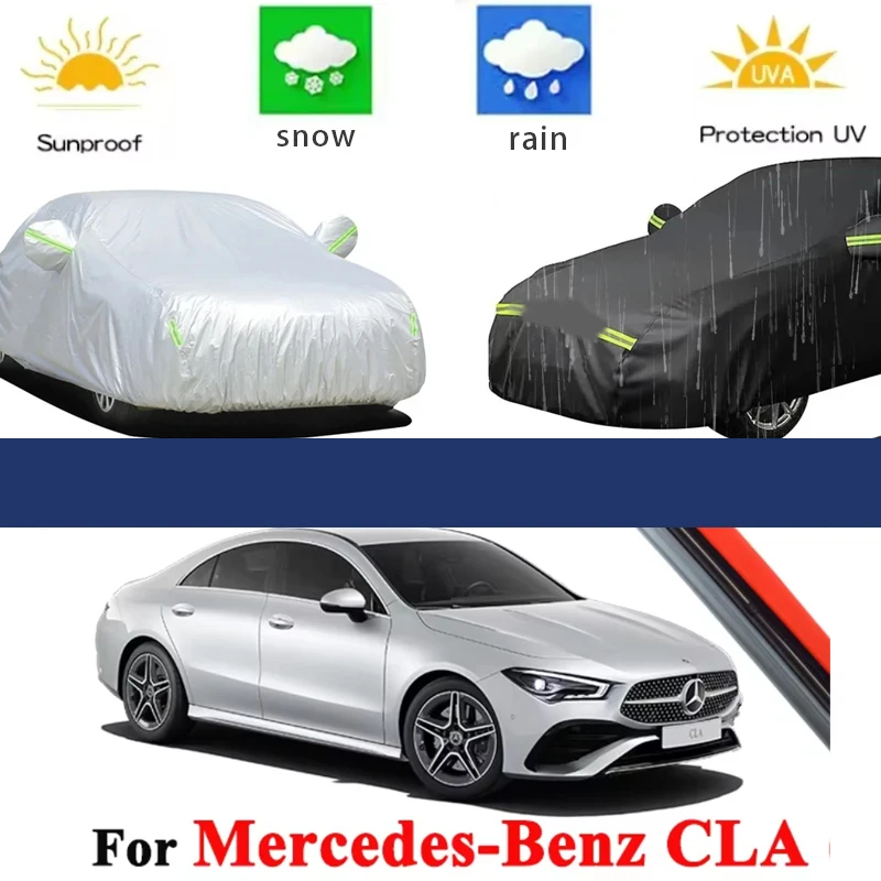 

For Mercedes Benz CLA CLA35 CLA45 2019-2026 Full Car Covers Outdoor Sun Anti UV Rain Snow Dust Protection Oxford Cloth Accessori