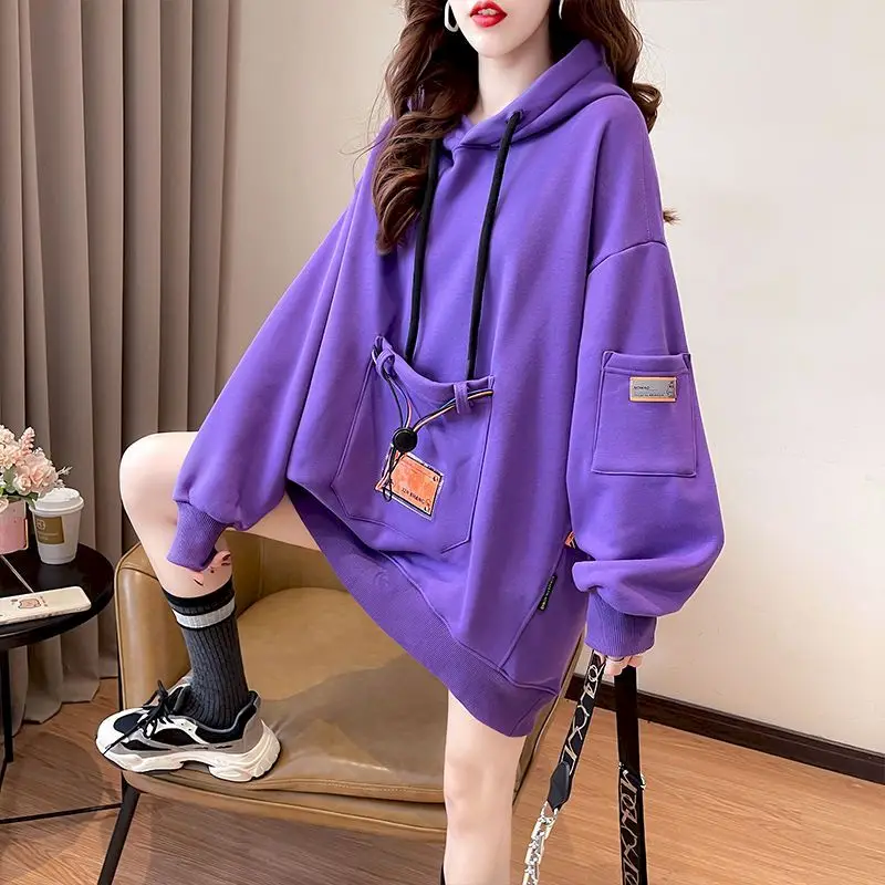 Fashion Hoodies Women Spring Autumn Trend Hooded Coat Design Sense Oversized Hoodie Korean Thin Loose Tops Aesthetic Clothes Y2k