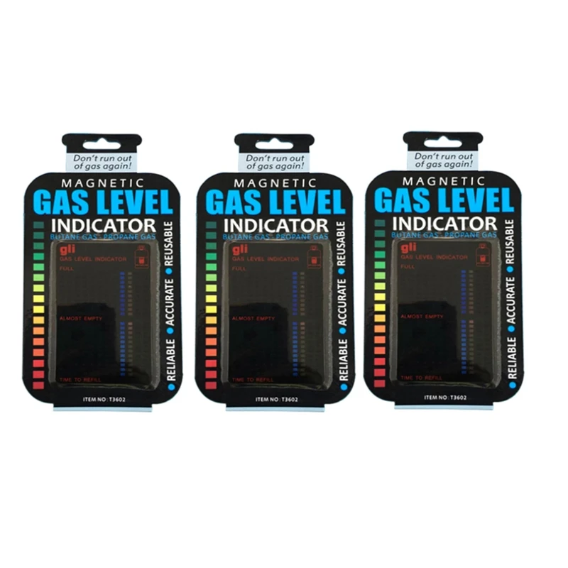 Gas Test Sticker Gas Level Indicator Propane Butane LPG Fuel Gauge Caravan Bottle Temperature Measuring