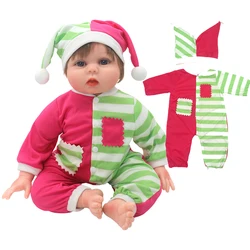 50cm Reborn Baby Doll Clothes Cute Rompers with Hat 22 Inch Dolls Outfit 55cm Toys Wears
