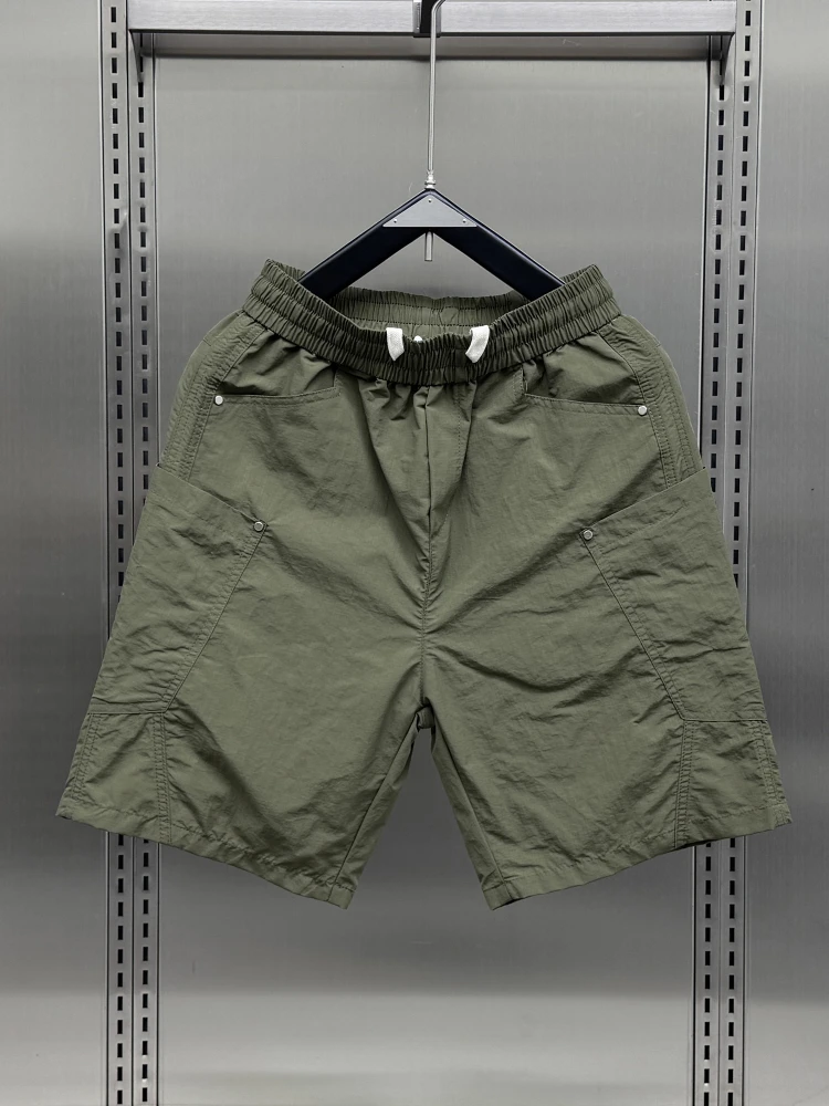 

Men's Qui Dry Breathable orts Summer 2025 Outdoor Patchwork Cool Feeling Loose Fit Five-Quarter Length Casual Pants