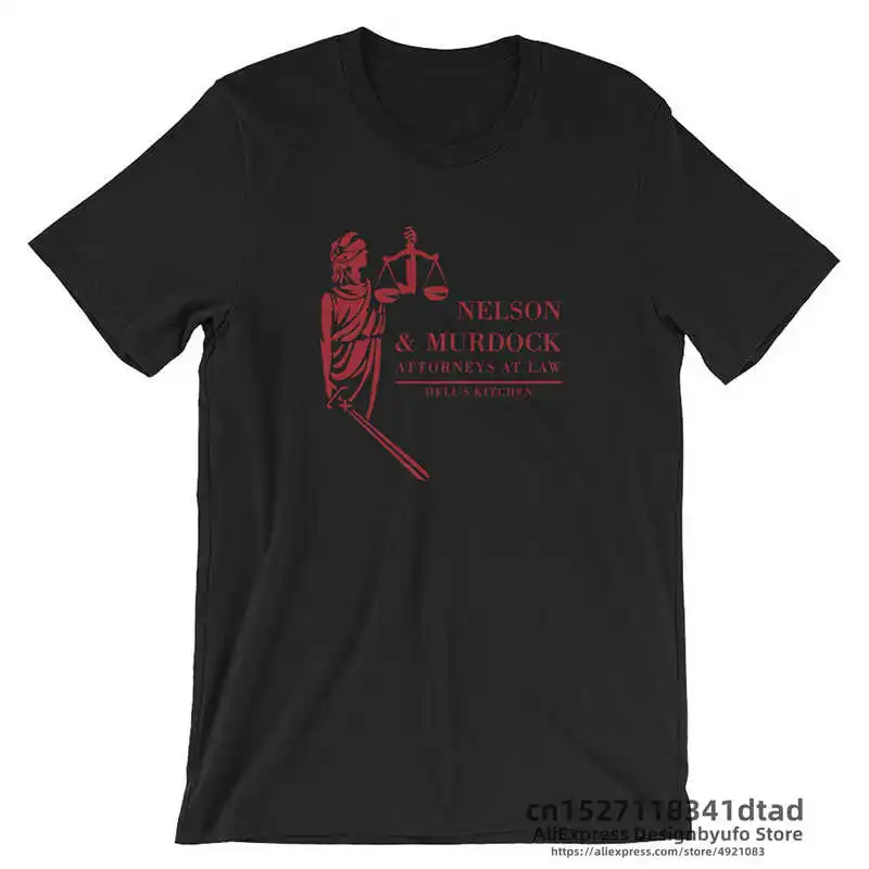 Nelson and Murdock Law Offices Print T Shirt I Am A Good Lawyer Daredevil Short Sleeve T-shirts  Round Neck Tee Shirt