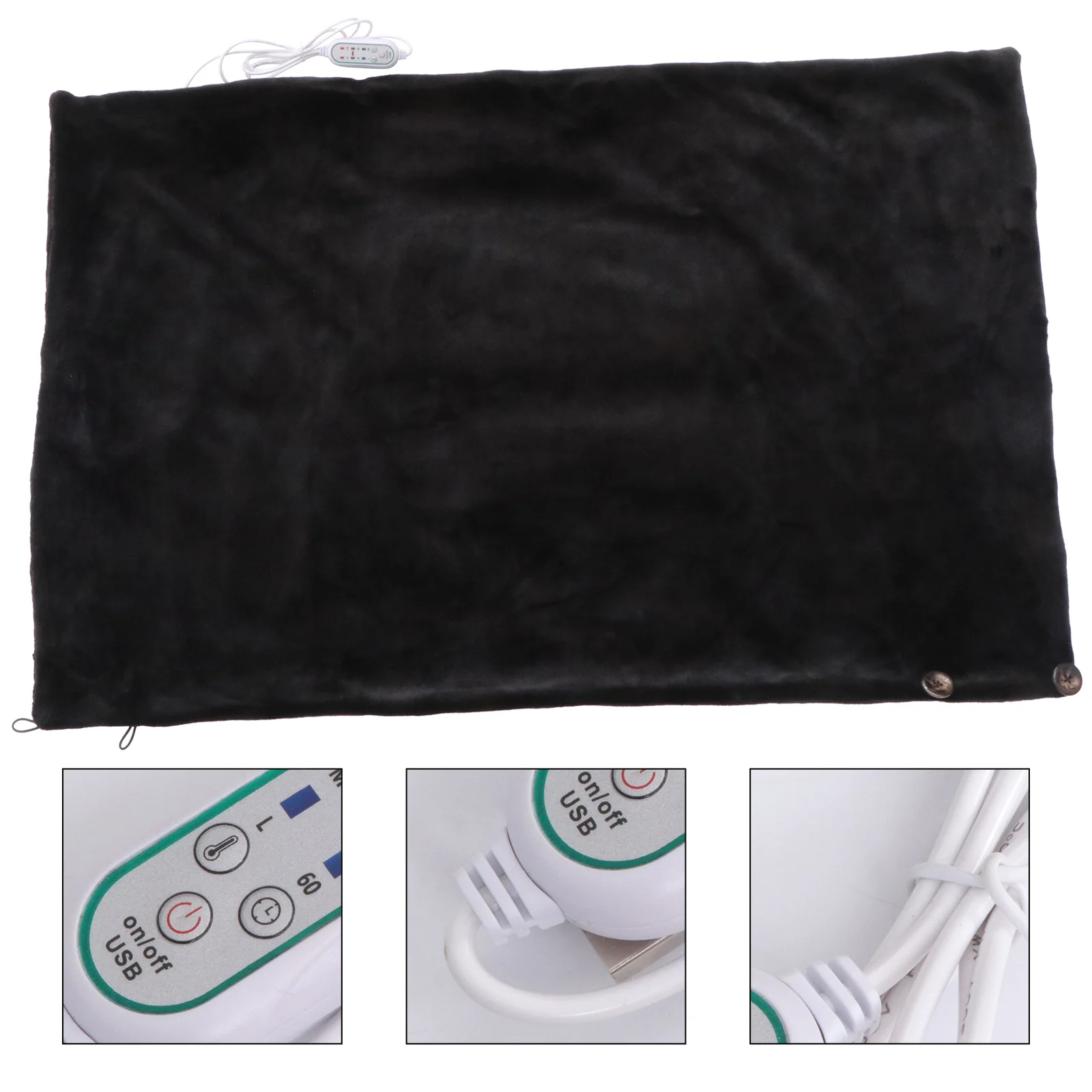 Electric Blanket Winter Heating Heated Warm Shawl Body Shoulder Washable Fleece Portable Travel