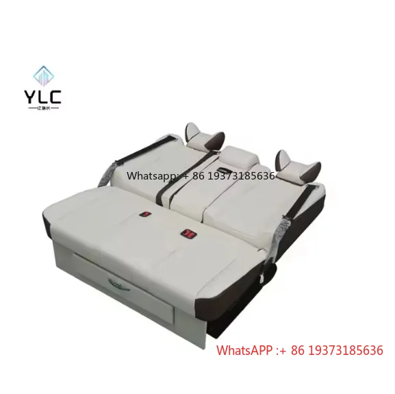 

YLC New Design Four-Seater Car Seat Kit Modified Leather Sofa Bed for RV/VAN/SPRINTER/ALPHARD Moto-ome