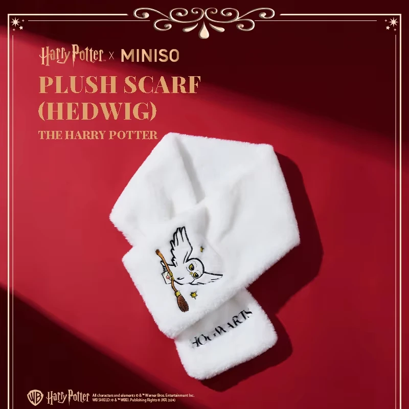 MINISO Harry Potter Hedwig pluche sjaal herfst en winter zacht en comfortabel