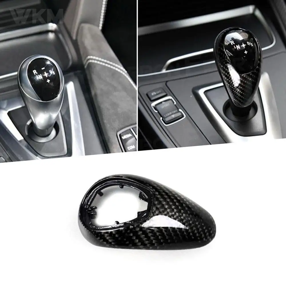 

For BWM 2 Series F87 M2 3 Series F80 M3 4 Series F82 F83 M4 Carbon Fiber Control Gear Shift Knob Handle Cover Replacements