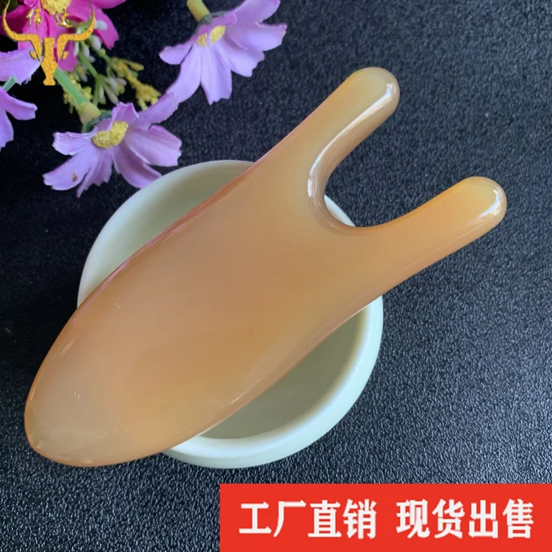 Weida Comb White Buffalo Horn Massage Piece Facial Nose Bridge Gua Sha Scraping Massage Tool Massage Piece Horn Comb Factory Who