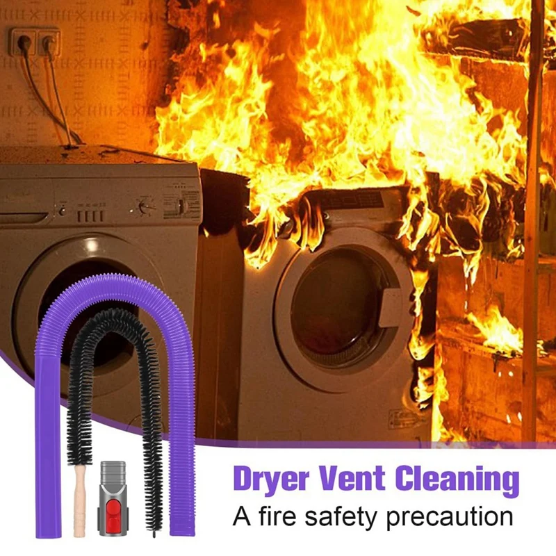 เครื่องเป่า Vent ชุดทําความสะอาด & เครื่องเป่า Lint แปรงสําหรับ Dyson V7 V8 V10 V11 V12 V15, ยืดหยุ่น Lint Remover สิ่งที่แนบมาท่อ