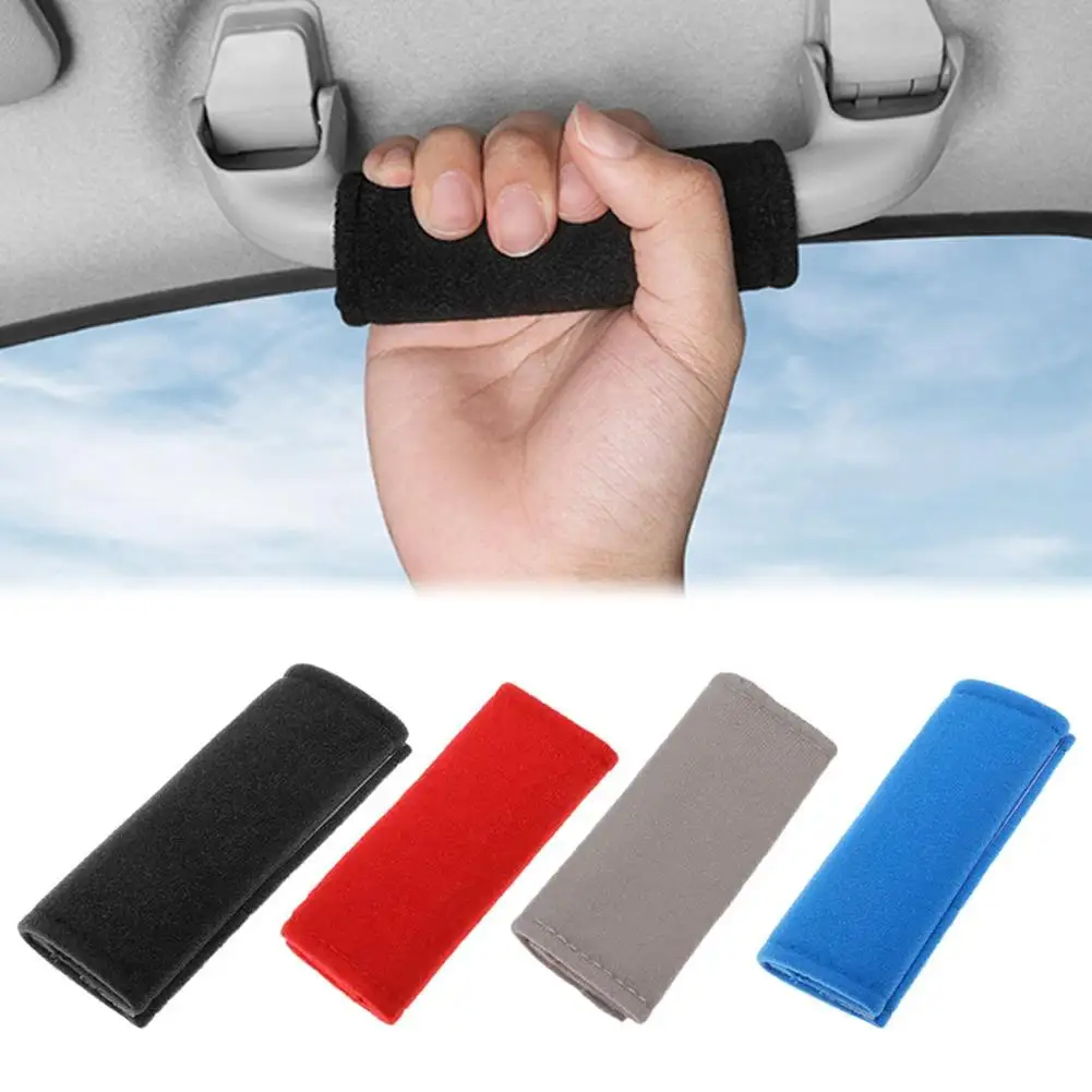 Car Roof Armrest Soft Suede Cover Auto Interior Pull Protection Protective Handle Handle Accessories Ceiling Covers Gloves Z9R0