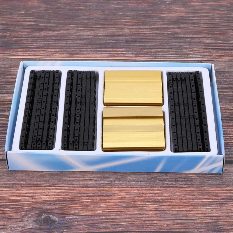 10X 19 gruppi metallo tono oro, numeri arabi insieme cartellini dei prezzi