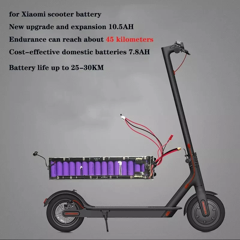 36V 7.8ah/10.5ah 10S3P 18650 Battery Pack with APP for Xiaomi M365 Ninebot Segway Scooter Ebike Bicycle Inside with 20A BMS