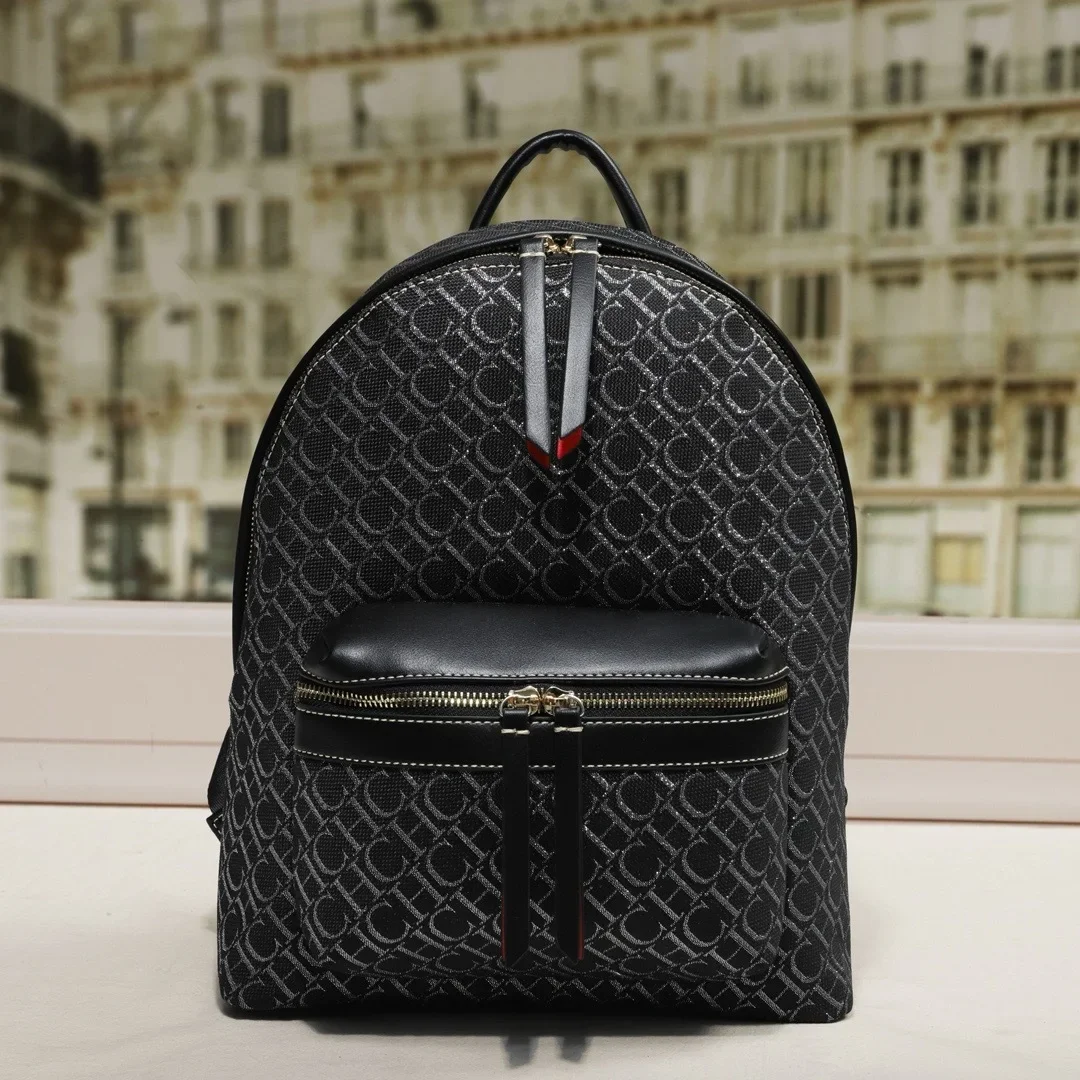 CH Classic Design Shoulder Bag Large Capacity Travel Backpack Men and Women Student Handbag Lightweight