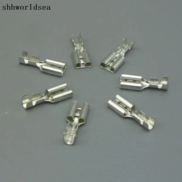 shhworldsea 2000PCS 4.8mm female ternimal Crimp Terminal  Spade Connector