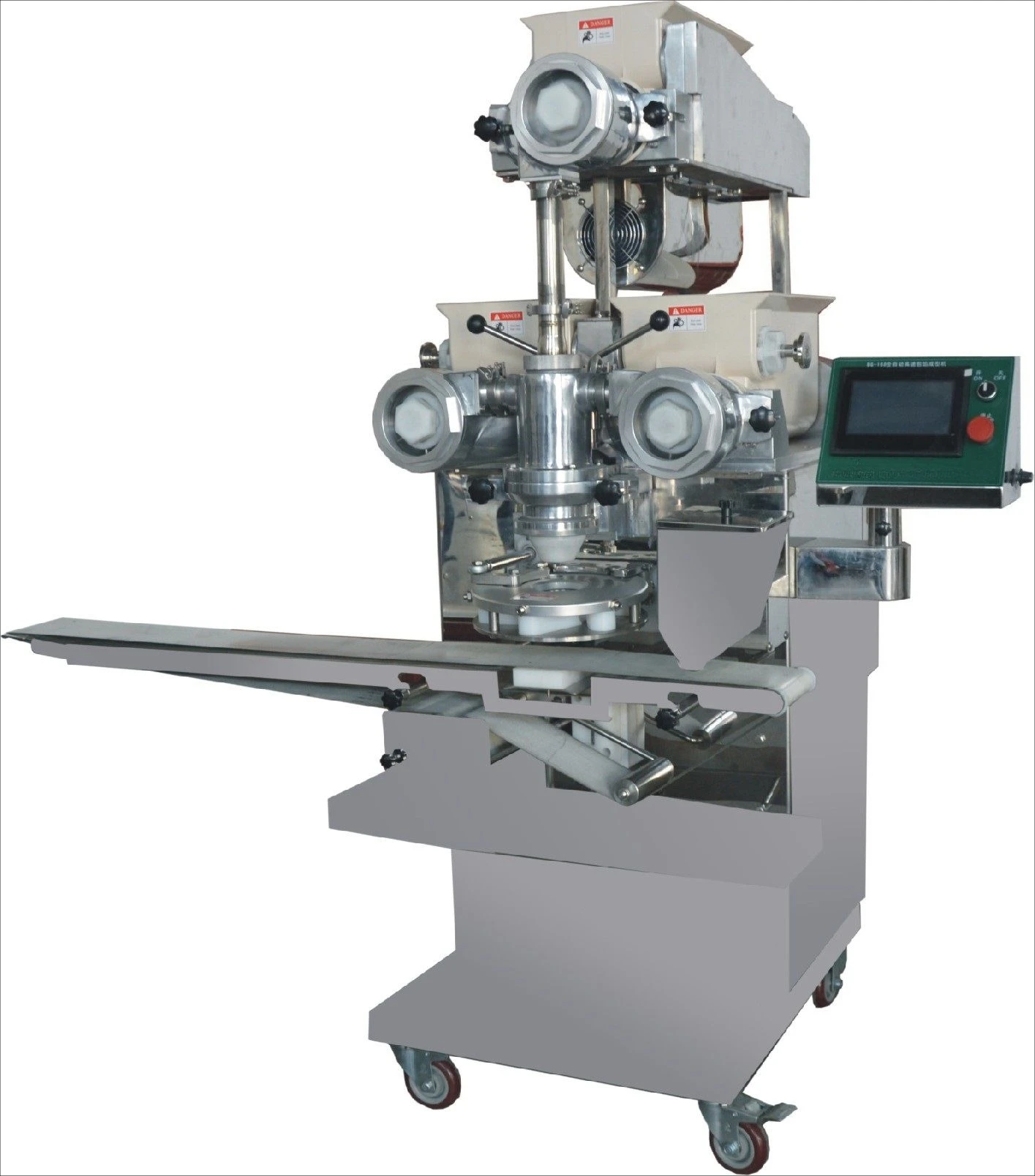 Automatic Double‑Color Double‑Filling Encrusting Machine, Multi‑Functional Stuffing‑Making Production Equipment
