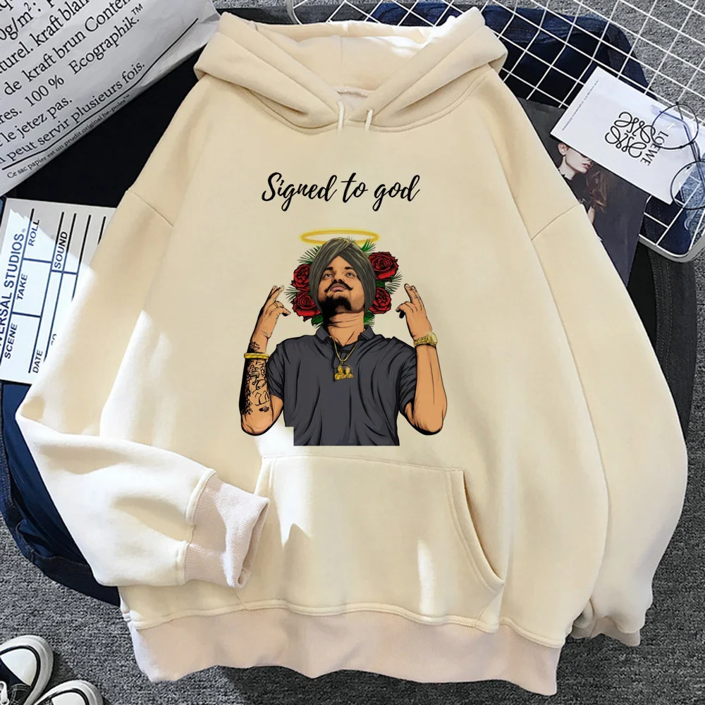 Sidhu Moosewala-sudaderas con capucha de anime para mujer, ropa harajuku, sudaderas Kawaii para mujer, Invierno