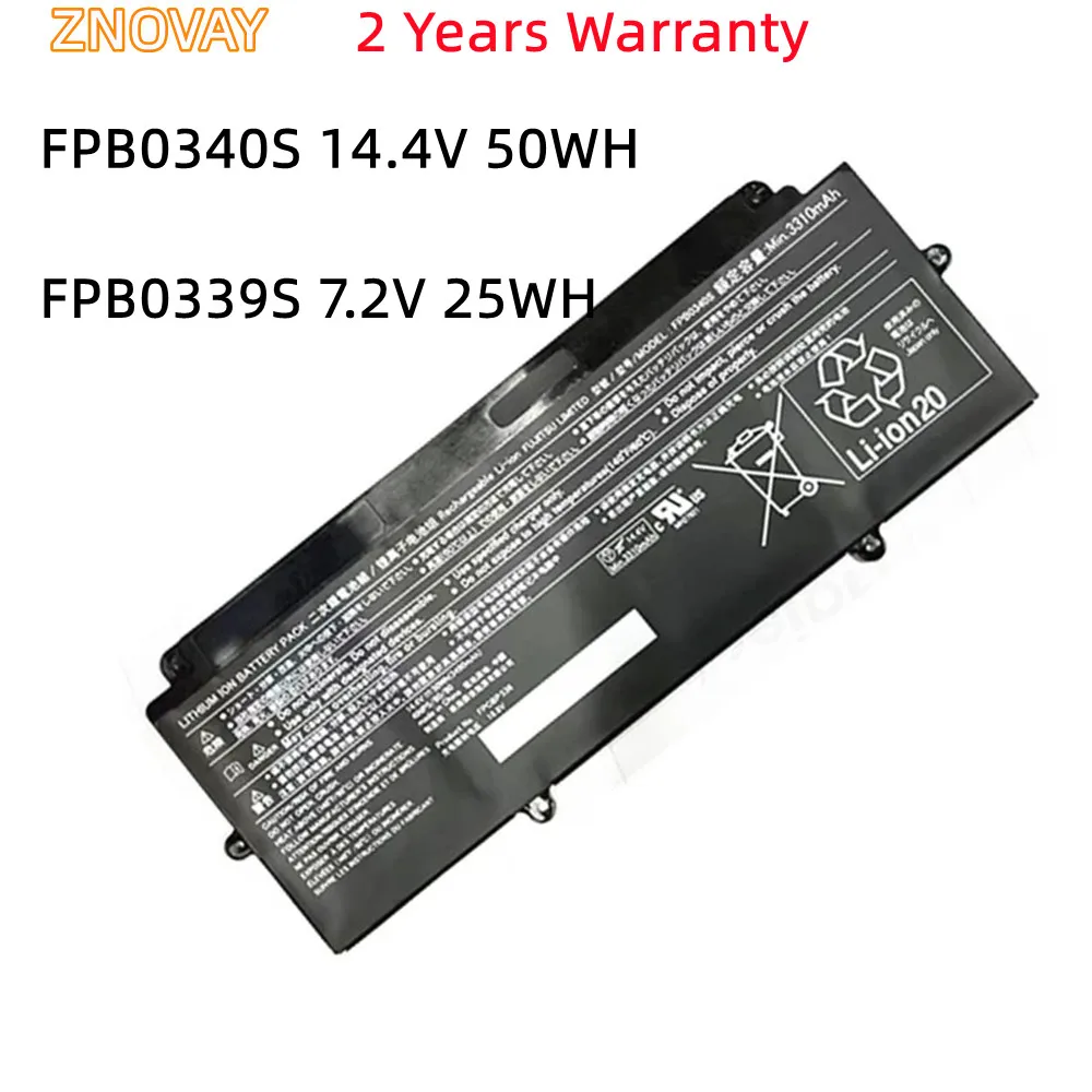 ZNOVAY 14.4V 50WH 3310mAh FPB0340S Laptop Battery For Fujitsu FPCBP536 LifeBook U937 U938 U939 U939X CP737634-01