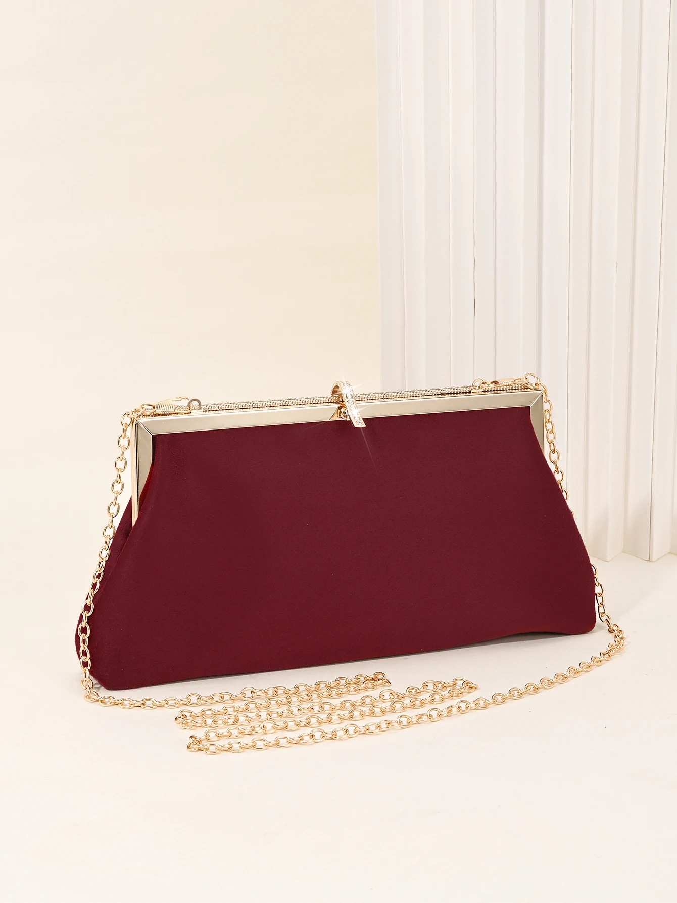 Retro-Samt-Abendtasche, funkelnde Strass-Clutch-Tasche, Fischhaken-Damentasche, Kleidertasche, passende Cheongsam-Tasche – Detail 10