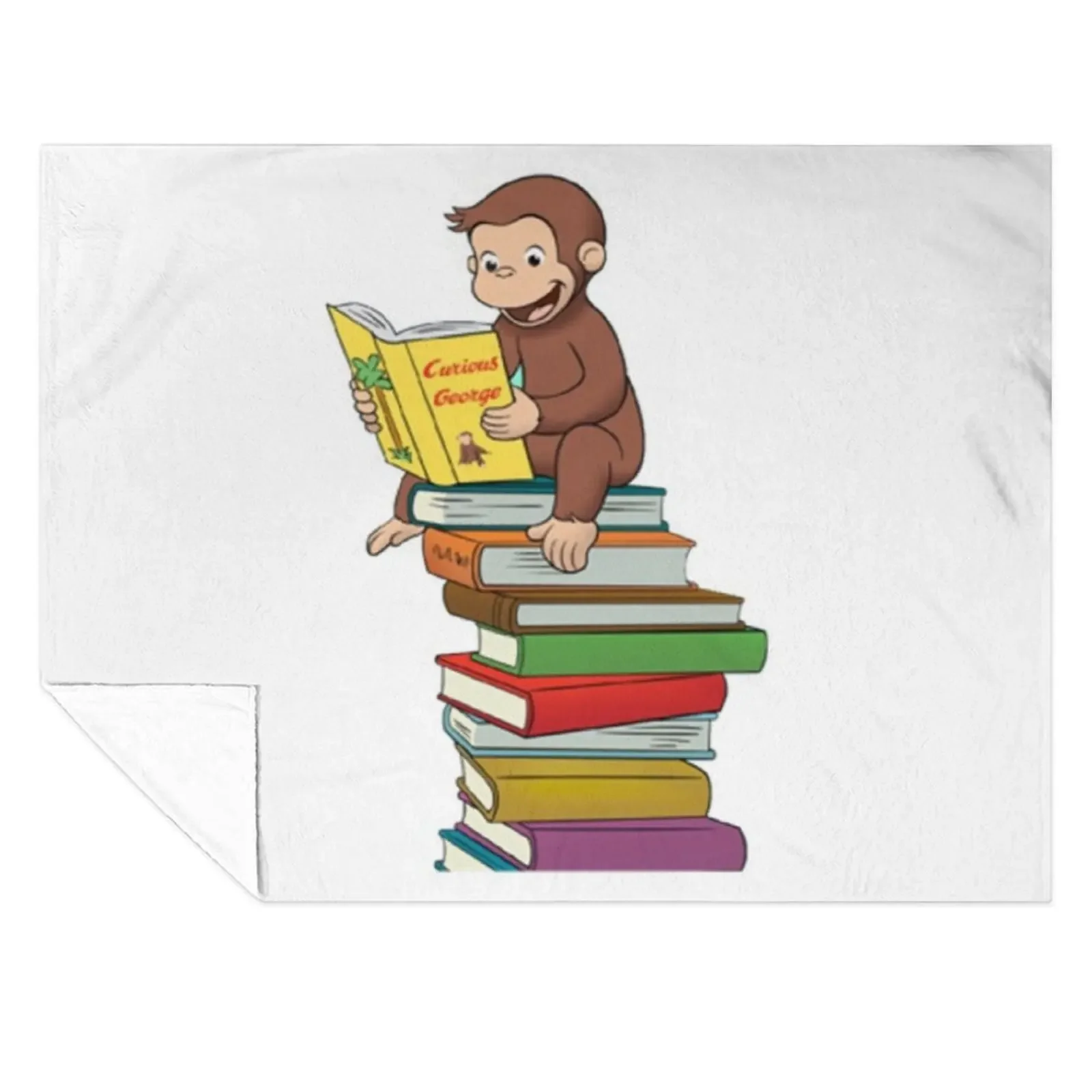 

Curious George Classic Throw Blanket Flannel Fabric Flannels Retros Luxury St Blankets