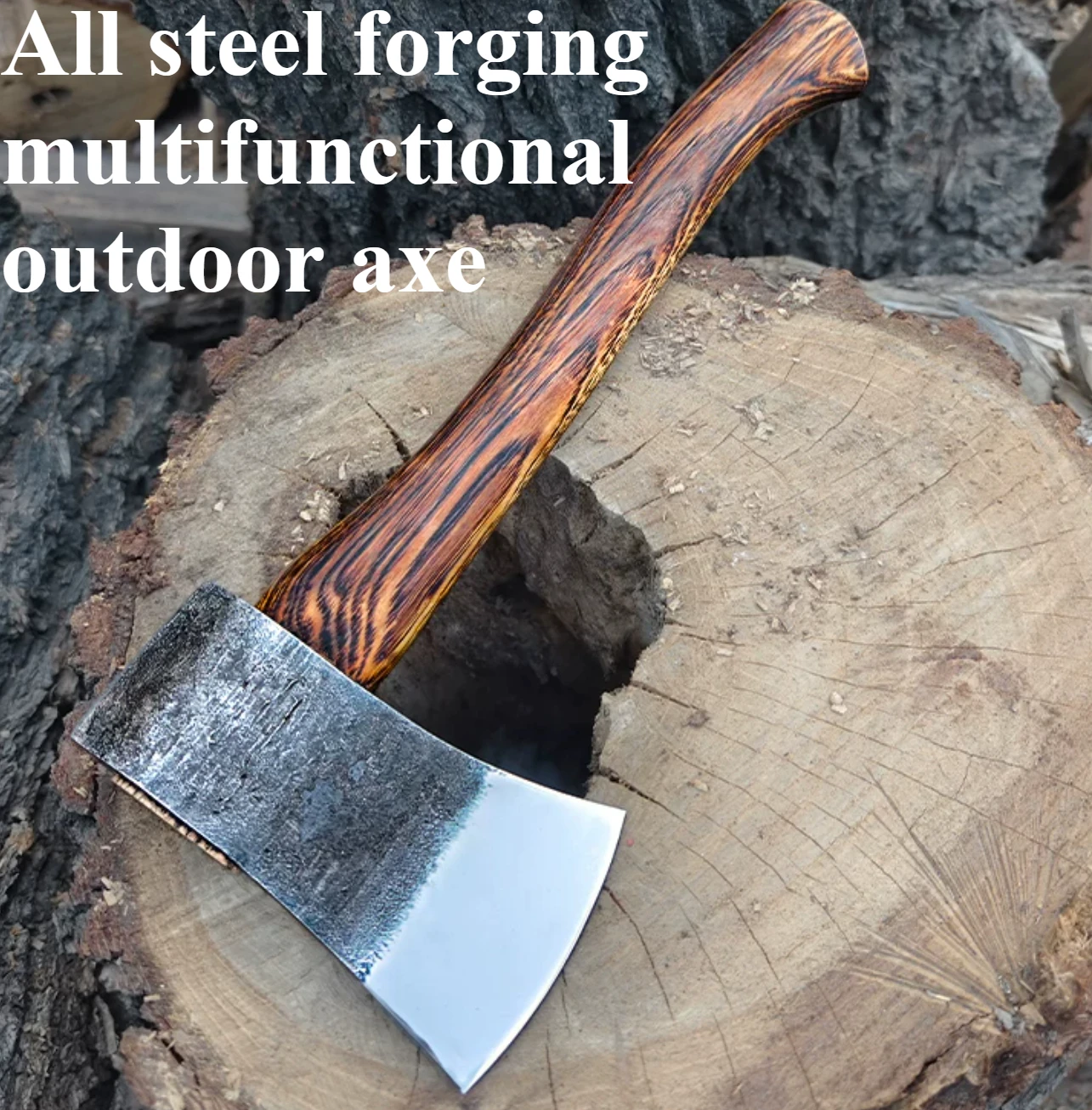 

Creative All-steel Forged Multi-functional Axe Ideal for Outdoor Chopping Firewood Hiking Self-defense General Hand EDC Tool