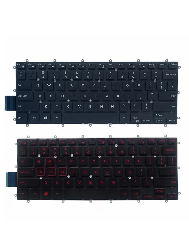 Klawiatura do laptopa US/RU/SP/BR dla Dell Inspiron 13 3379 3480 3490 5368 5378 5379 P89G P61F P78G Latitude 3490 E3490 L3490 5379 — zdjęcie produktu 3