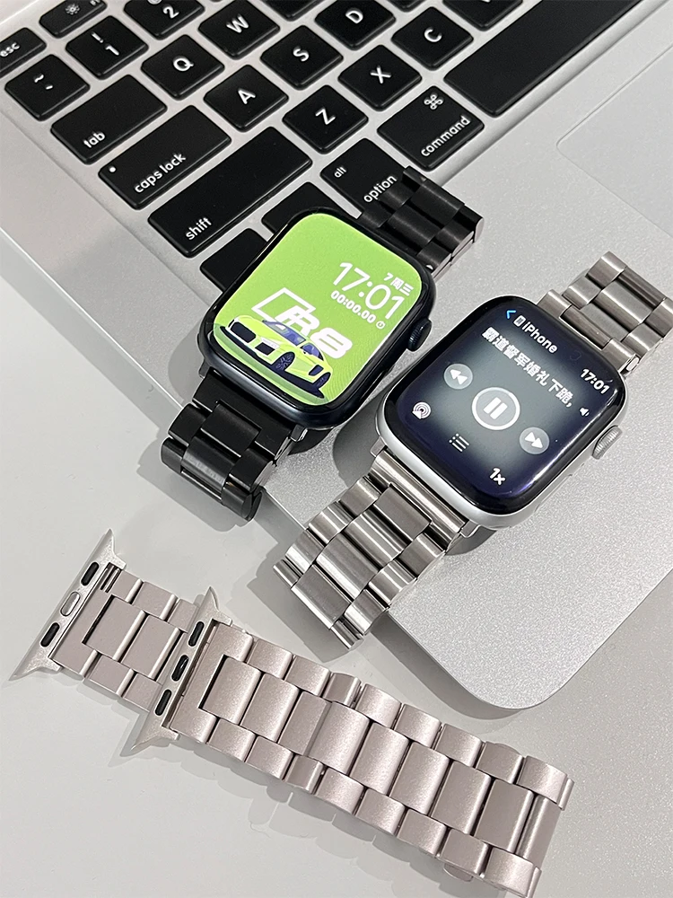 Ремешок из нержавеющей стали для Apple Watch Band Ultra 2 46-49 мм 45 мм 44 мм 42 мм 41 мм 40 мм 38 мм для браслета iWatch SE 10 9 8 7 6 5 4 3