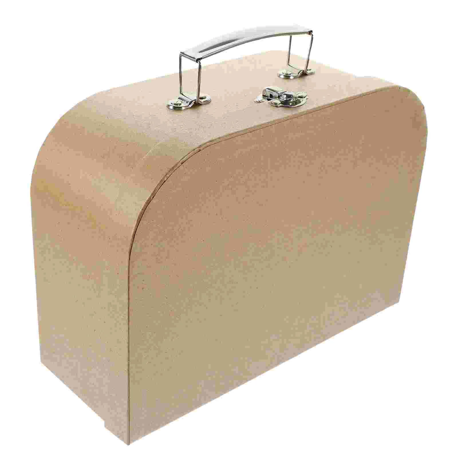 Carton Kraft Paper Suitcase Miss Stationery Paperboard Suitcases Christmas Decor Gift Boxes