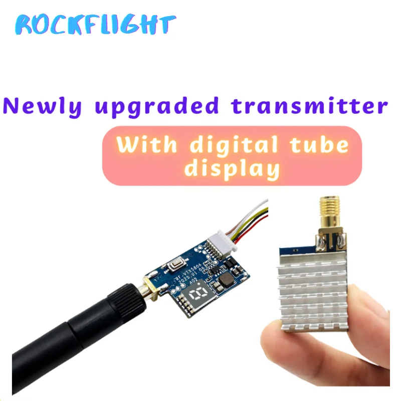5,8 GHz 48CH Launcher 600 mW Videosender VTX mit CMOS 1200TVL NTSC/PAL umschaltbare FPV-Kamera für Long Range FPV Racing Drone