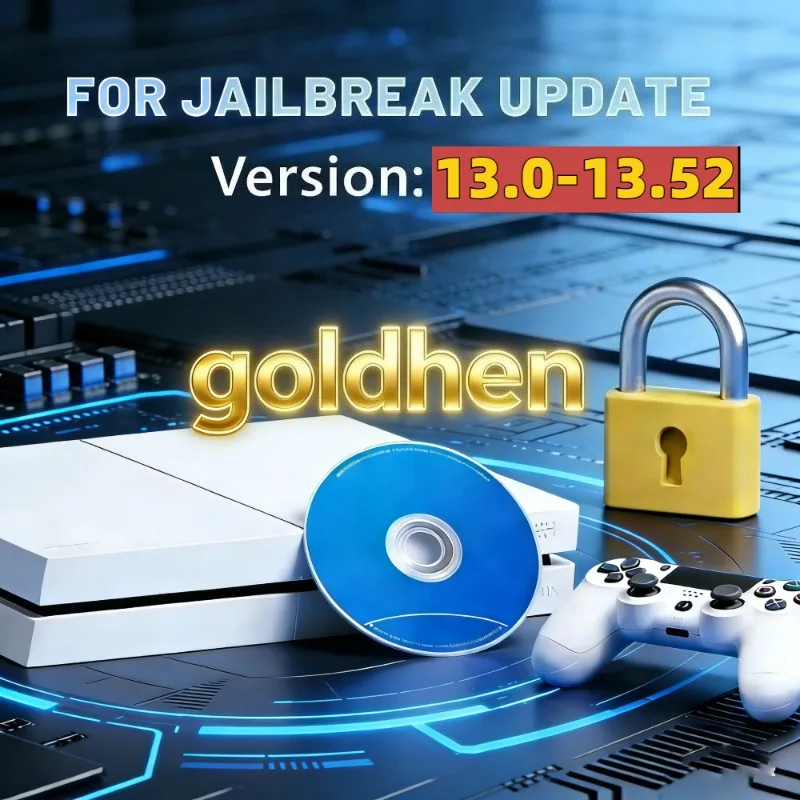 NUOVO Goldhen Per PS4 V13.0 Jailbreak Disc - 1 Click Boot per FW 13.0-13.52 Hai bisogno di Gioca Giochi di Backup Strumento di Disco Homebrew