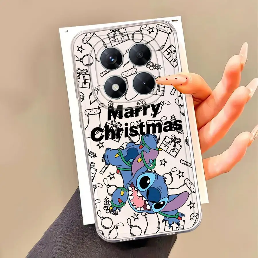 حافظة كرتونية لعيد الميلاد لهاتف Xiaomi Poco X3 NFC X4 GT X5 X4 M3 X3 Pro غطاء شفاف #4