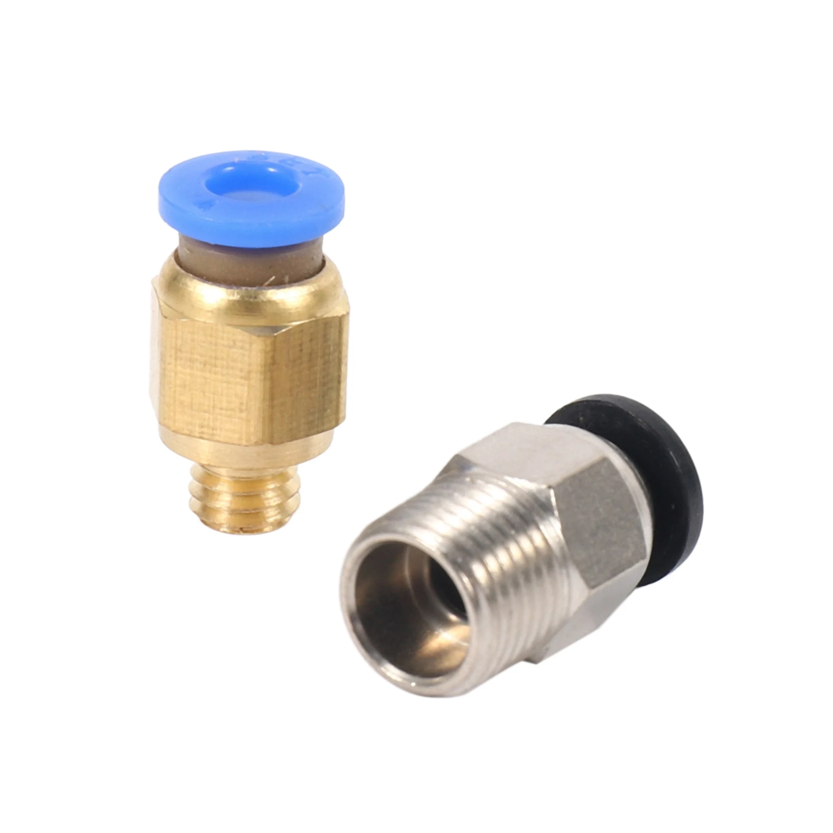 PC4-M10 Straight Pneumatic Fitting Push to Connect + PC4-M6 Quick in Fitting for 3D Printer Bowden Extruder (Pack of 20pcs)