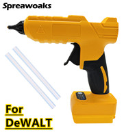 Electric Hot Glue Gun Hot Melt Welding Air Gun Cordless Glue Grab 11mm Glue Stick For DeWALT 20V 18V Battery