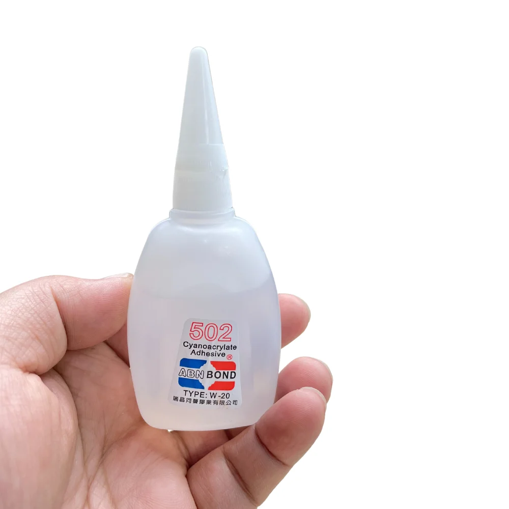 50g 502 Super Glue Instant Dry Cyanoacrylate Strong Adhesive Office Supplies Quick Bond Leather Glass Metal Fast Glue