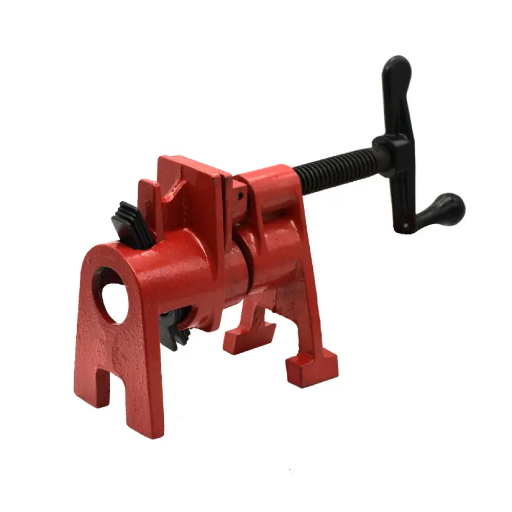 Industrial Grade Pipe Clamp Woodworking Jig Fixture Heavy Duty Malleable Iron Tool Board Fastening Glue Carpentry Device