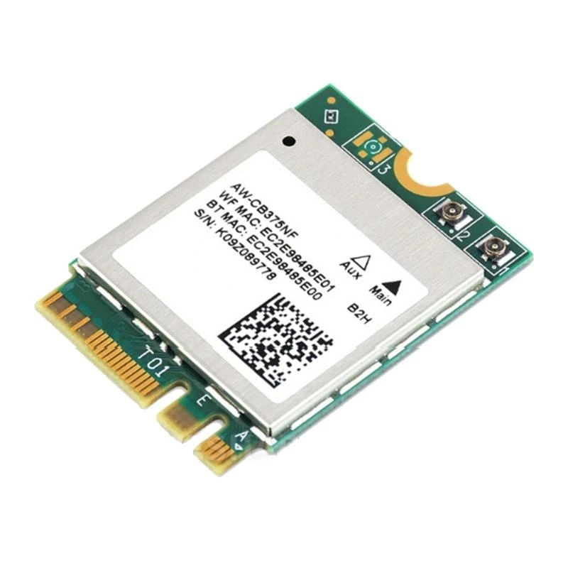 

AW CB375NF Беспроводной NIC, 2,4/5 ГГц DualBand WiFi5 RTL8822CE Чип BT5.0