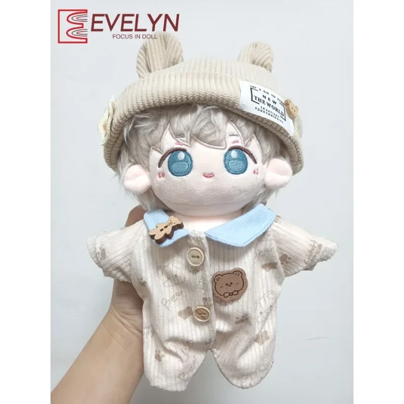 Evelyn 20cm Lovely Dolls Clothes Set Replacement Outfit Miniature Pajamas Suit Changing Dressing Game Cosplay Doll Accessories
