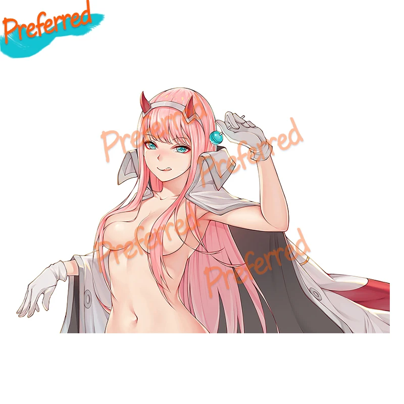 Creative Cool Big Car Stickers for Darling In The Franxx Zero Two Anime Sexy Decals Vinyl Car Whole Body Decor