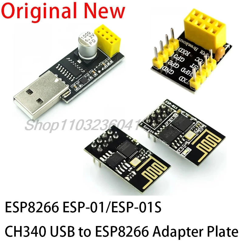 ESP-01 ESP-01S ESP8266 serial WIFI model Authenticity Guaranteed,Internet of thing CH340 USB to ESP8266 Developent Board Module