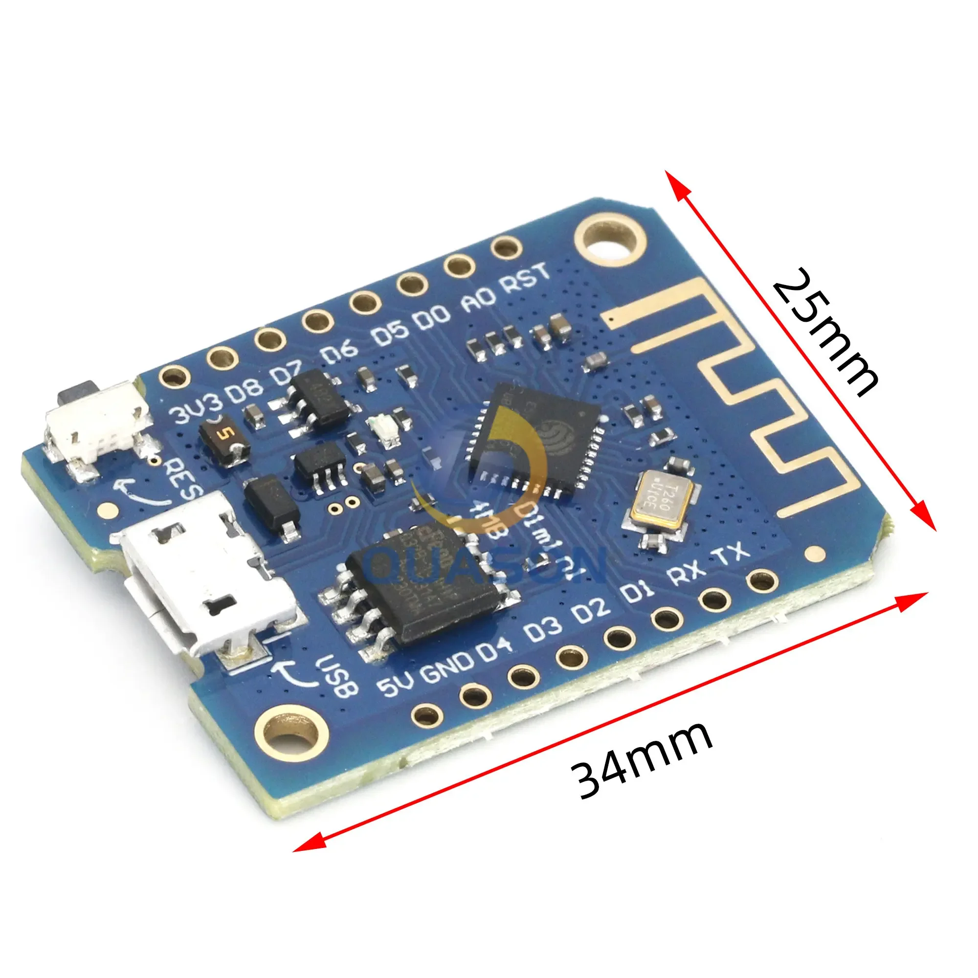 Wemos D1 Mini V3.0.0 WIFI لوحة تطوير إنترنت الأشياء على أساس ESP8266 CH340 CH340G 4 ميجابايت لـ Arduino Nodemcu V2 MicroPython #1