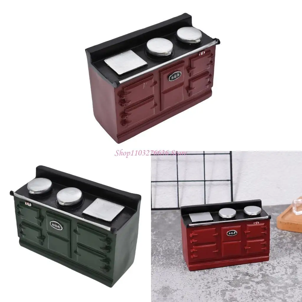 R6FD Küchenschrank Schränke Miniaturmöbel Modell Doll Houses Küchenzubehör Realistische Spielset 1:12