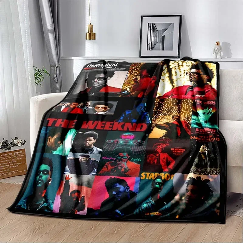 The Weeknd Plush Flannel Blanket Manta for The Singer The Weeknd Soft Throw Blanket for Sofa Cover Bedspread Office